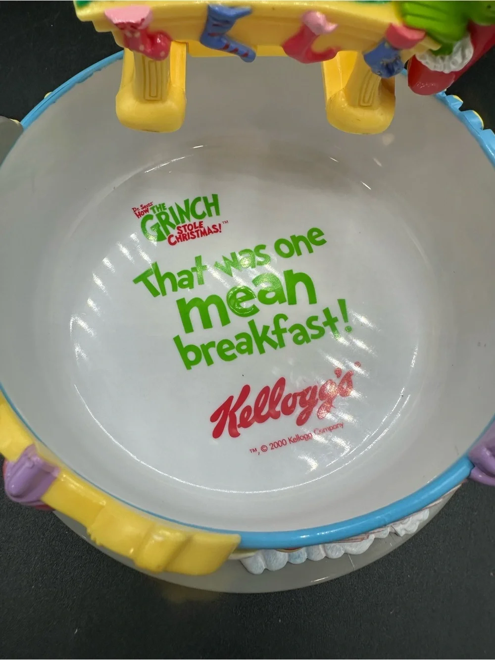 Vintage DR SEUSS~KELLOGGS How the Grinch Stole Christmas Cereal Bowl NEW